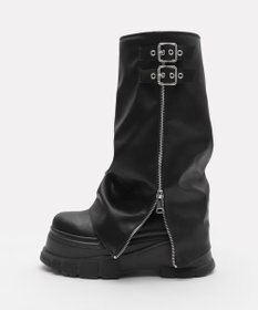 WEGO 厚底カバーロングブーツ