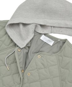 Green Parks ２ＷＡＹニットフードキルティングブルゾン