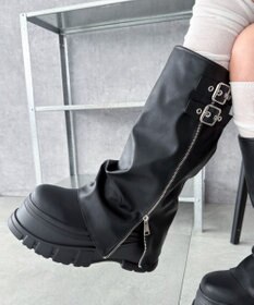 WEGO 厚底カバーロングブーツ