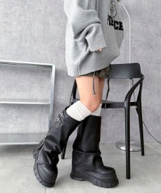 WEGO 厚底カバーロングブーツ