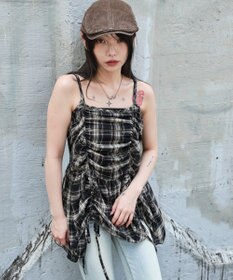 WEGO ドロストデザインキャミワンピース