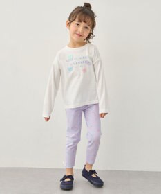 ANY KIDS 【綿100%】ロゴプリント 長袖Tシャツ