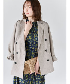 Te chichi リネンMIXロングスリーブジャケット