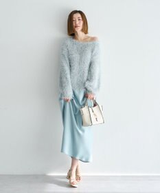 YECCA VECCA ラメ混シャギーニット