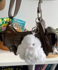 WEGO もふもふうさぎぬいぐるみキーホルダー