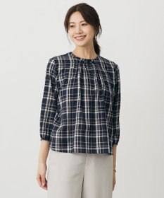 J.PRESS LADIES プロビスストライプ＆チェック カットソー