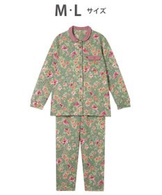 WACOAL ワコール_リラックス＆スリープ パジャマ キルトニット素材(本体) あったか 長袖 長ズボン レディース KDW405 /ワコール