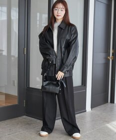 WEGO ヴィンテージライクPUフライトジャケット