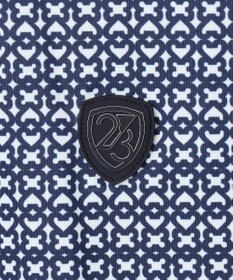 23区GOLF 【MEN】モノグラム総柄長袖ポロシャツ