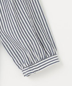 J.PRESS LADIES S 【洗える】コットンアセVis ストライプ クルーネック ブラウス