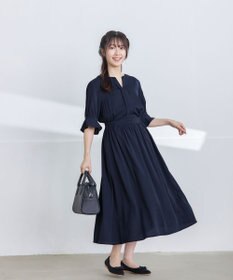 Tiaclasse L 【洗える】キャンディースリーブ花柄ワンピース