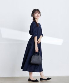 Tiaclasse L 【洗える】キャンディースリーブ花柄ワンピース