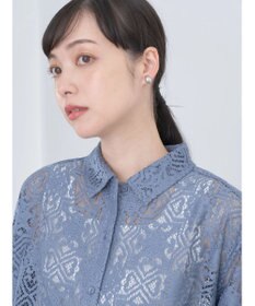 earth music&ecology レースショートシャツ