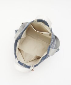 russet デニムジャガード2WAYビッグトートバッグ(CE-1687)