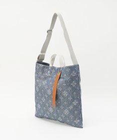 russet デニムジャガード2WAYビッグトートバッグ(CE-1687)