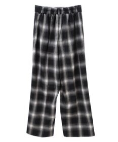 Green Parks あったかきれシル柄　ワイドストレートパンツ