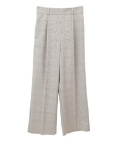 Green Parks あったかきれシル柄　ワイドストレートパンツ