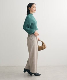 Green Parks あったかきれシル柄　ワイドストレートパンツ