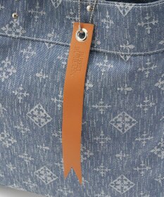 russet デニムジャガード2WAYビッグトートバッグ(CE-1687)