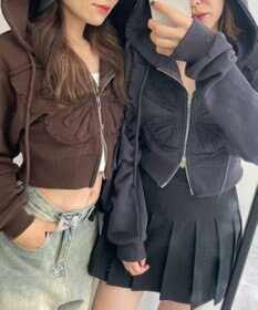 WEGO バタフライWジップショートパーカー