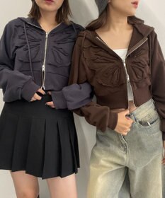 WEGO バタフライWジップショートパーカー