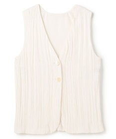 uncrave マシーンプリーツ ジレ