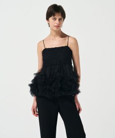 GRACE CONTINENTAL チュールフリルキャミソール