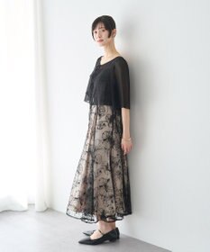 YECCA VECCA 【2点SET】フラワー柄スパンコール刺繍ドレス