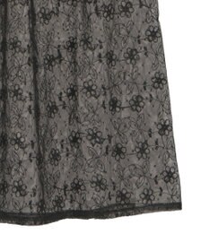 earth music&ecology フラワー刺繍レイヤードスカート