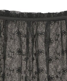 earth music&ecology フラワー刺繍レイヤードスカート