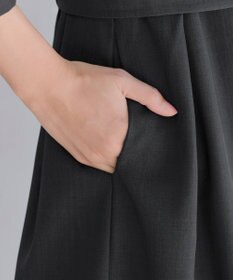 Tiaclasse L 【洗える】ウール調Aラインワンピース