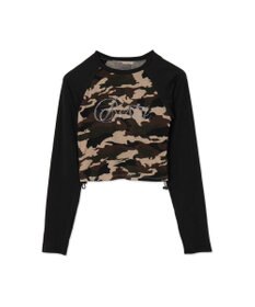 WEGO ラインストーンサイドドロストラグランロンT