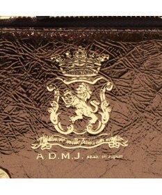 A.D.M.J. 【牛革】クラックメタル/イタリアンレザースモールウォレット