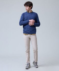 J.PRESS MEN ウール×カシミヤの上質素材【Cash Lamb's Wool】ケーブルクルーネック ニット_25年モデル