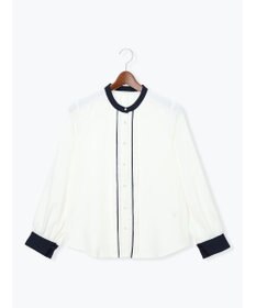 Te chichi パール釦フロントタックブラウス