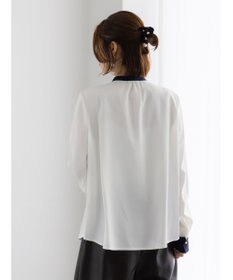 Te chichi パール釦フロントタックブラウス