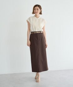 YECCA VECCA スモッキングピンタックシャツ