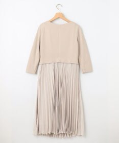 組曲 L 【KUMIKYOKU NAVY】ジャージーコンビプリーツ ワンピース