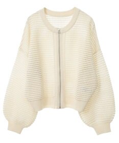 AMERICAN HOLIC ジップアップメッシュニットカーディガン
