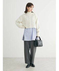 Green Parks レイヤードアソート柄シャツチュニック