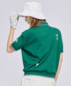 PW CIRCULUS 【WOMEN】ミニワッフル鹿の子ポロ ゴルフウェア レディース