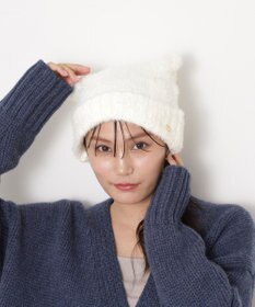 MOONBAT PAUL&JOE ACCESSOIRES(ポール&ジョー)ネコミミ シャギー ニット帽