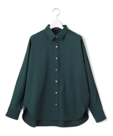 23区 【滝沢眞規子さん着用/洗える】メリノウールサテン 2WAYドルマンスリーブシャツ