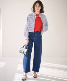 ANY SIS 【UVカット・接触冷感・速乾】クロップトヨークハオリ シャツ