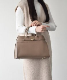 INTER-CHAUSSURES 【CHRISTIAN VILLA】レザーハンドバッグ