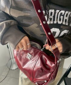 WEGO メタルパーツハーフムーンバッグ