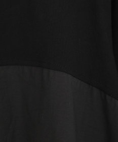 YECCA VECCA 【DOLL UP OOPS】異素材切替フレアートップス