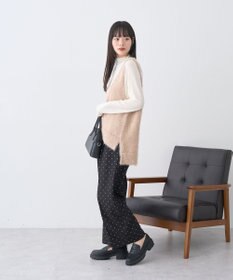 earth music&ecology フェザーUネックニットベスト