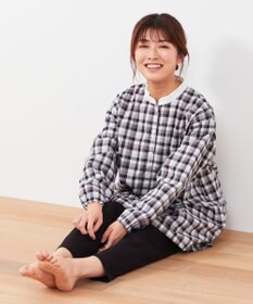 Wing 【パジャマ】長袖・長ズボン　綿100%　チェック柄　ウイング／ワコール　EP4000