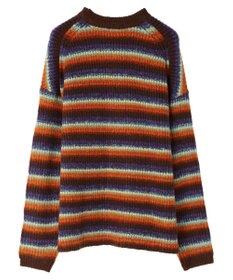 AMERICAN HOLIC グラデーションボーダーニットプルオーバー